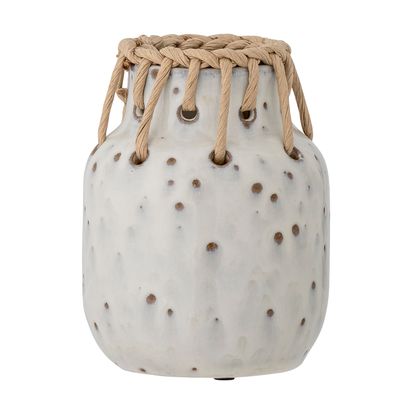 Vas Vit Keramik Janel | Bloomingville
