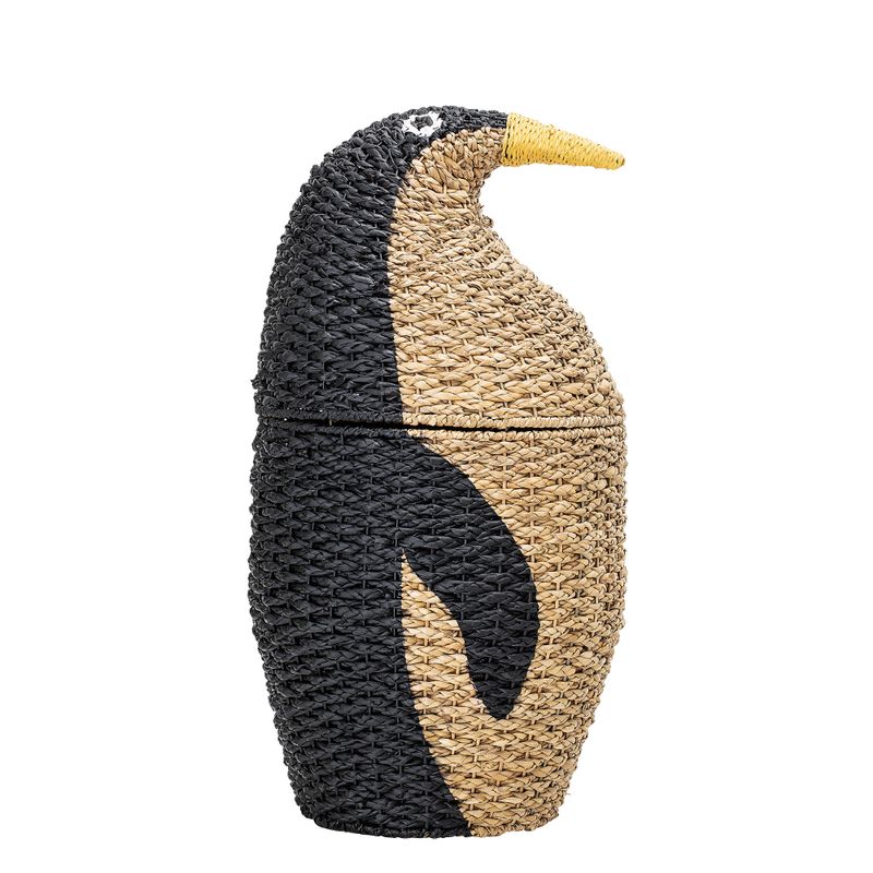 Tazia Korg m/lock Svart Bankuan gräs Ø37 cm Bloomingville Mini