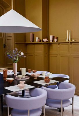 OYOY Toppu Bricka Kola/Rosa Stengods Ø20 cm