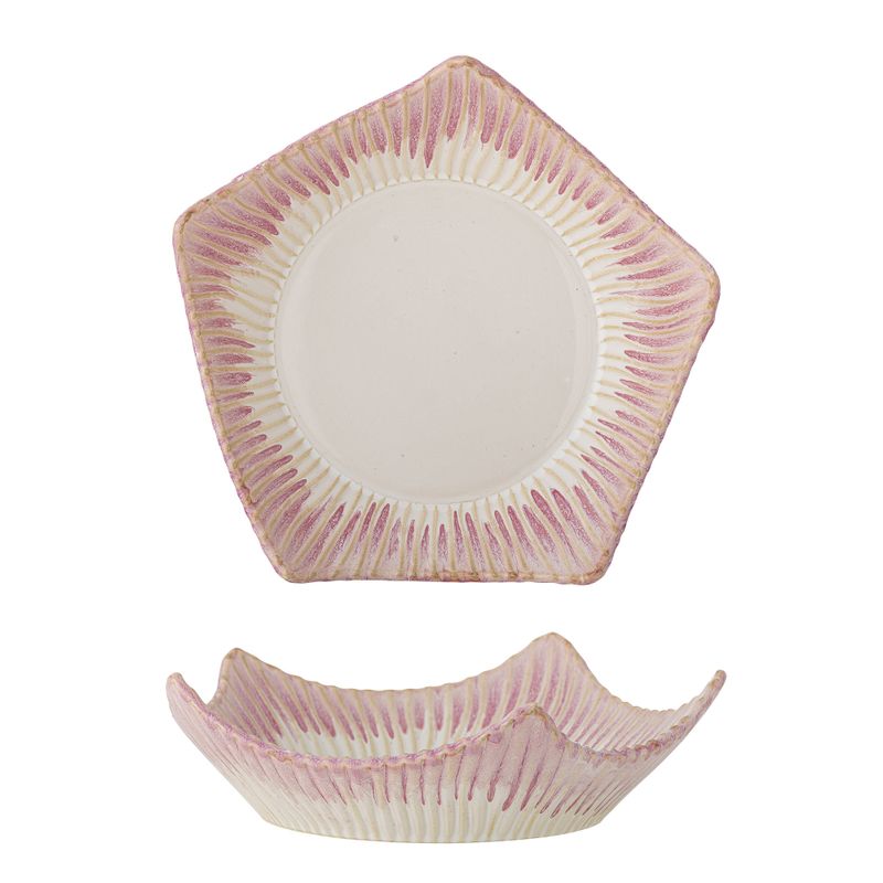 Floral Skål Rosa Stengods Ø28cm Bloomingville Creative