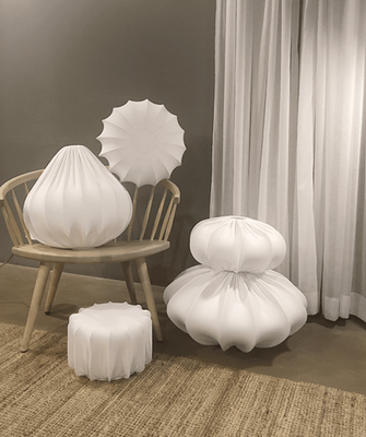 PR Home Rosa Takskärm Jersey Vit 60cm