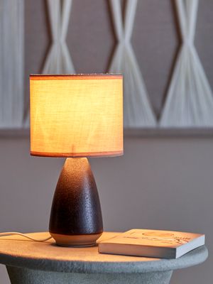 Bordslampa Svart Stengods Paprica | Bloomingville