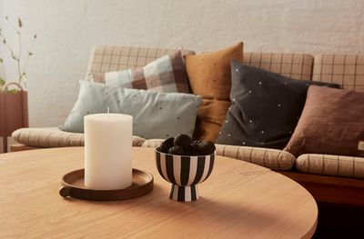 Skål Vit / Svart Stengods OYOY LIVING