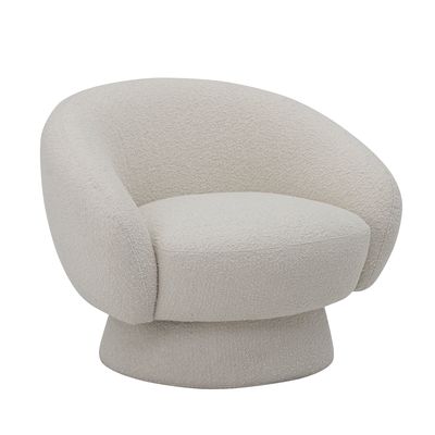 Fåtölj Vit Polyester Ted | Bloomingville