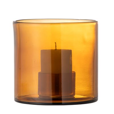 Ljusstake Brun Återvunnet glas Kahlah | Bloomingville