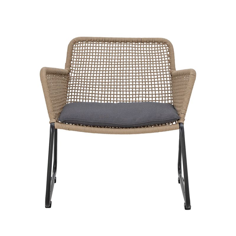 Fåtölj Brun Metall Mundo | Bloomingville