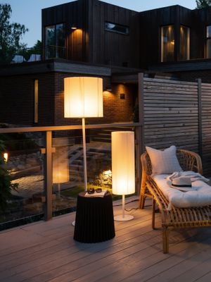 Agnar Golvlampa Outdoor Beige 156cm | PR Home