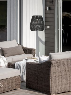 Saigon Taklampa Svart 38cm Utomhus | PR Home