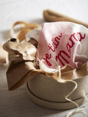 Svanefors Mama Kökshandduk Rosa 50x70 cm