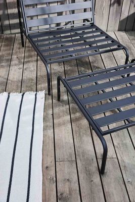 Furi Outdoor Lounge Ottoman Svart Stål Oyoy Living