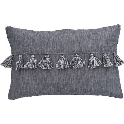 Lene Bjerre Felinia Kudde Mörkgrå Linne 60x40 cm