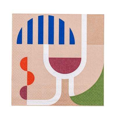 Servett Blå FSC© Mix, Papper Wine Pack of 20 | Bloomingville