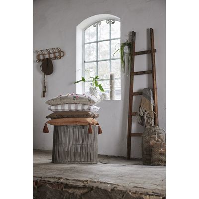 Lene Bjerre Ana Pläd Grå Linne 170x130 cm