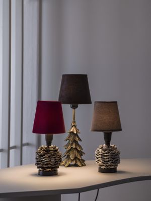 PR Home Kotten Lampfot Antik mässing 19cm