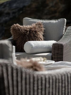 Svanefors Margit Kuddfodral Mörkbrun 45x45 cm