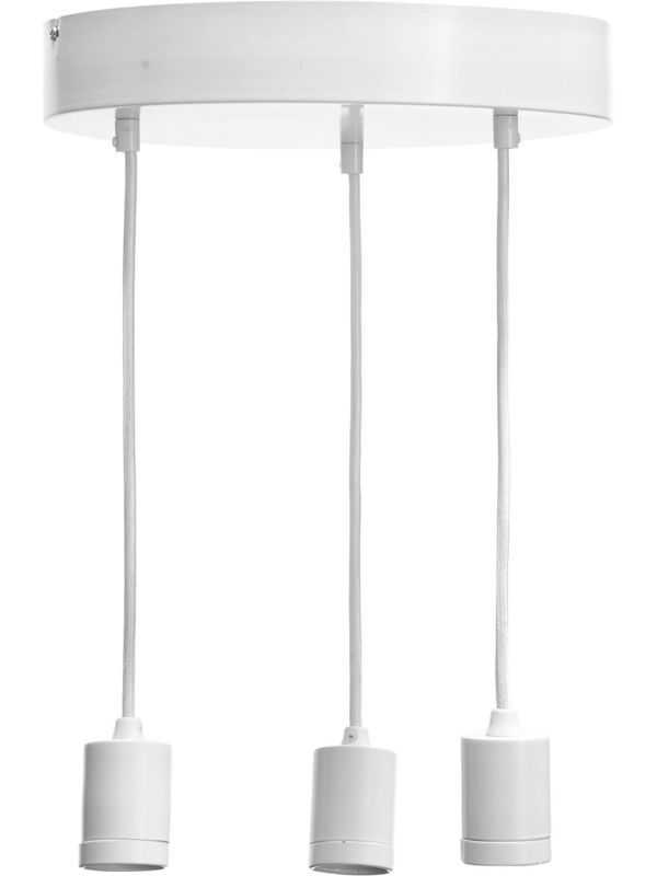 Skyn 3 ceiling light Round white 30cm Vit | PR Home