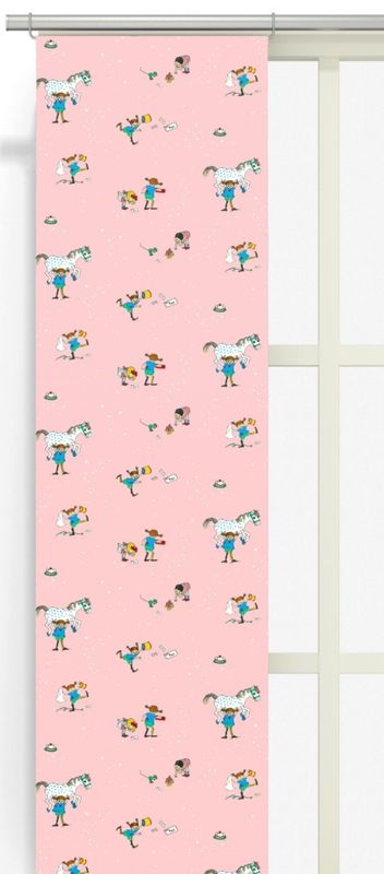Pippi Med Vänner rosa panellängd 2 pack Arvidssons Textil