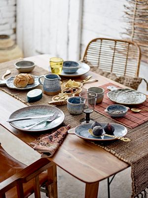 Skål Grön Stengods Hariet | Bloomingville