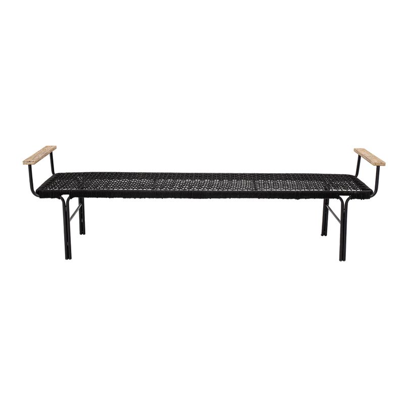Bänk Svart Metall Mundo | Bloomingville