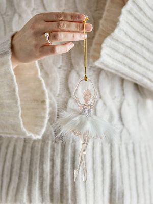Prydnad Vit Plast Misty | Bloomingville