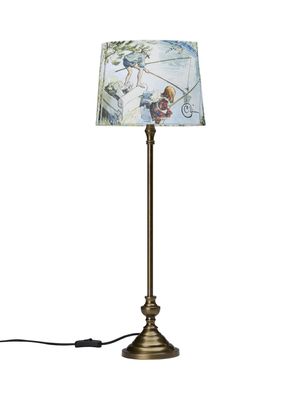 Andrea Bordslampa Antikmässing 71 cm Beige PR Home