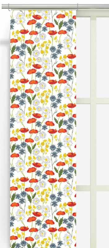 Ängsblommor offwhite panellängd 2 pack Arvidssons Textil