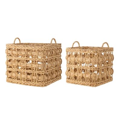 Korg Natur Vattenhyacint Marnie Set om 2 | Bloomingville