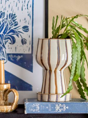 Kruka Brun Stengods Agna | Bloomingville