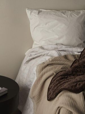 Svanefors Cia Överkast Dubbel Mörkbrun 260x260 cm