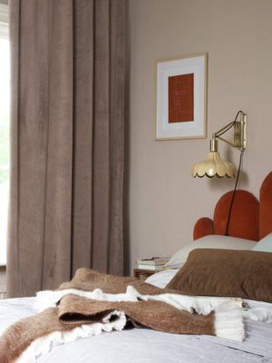 Svanefors Estelle Gardin 2-pack Sand 135x280 cm