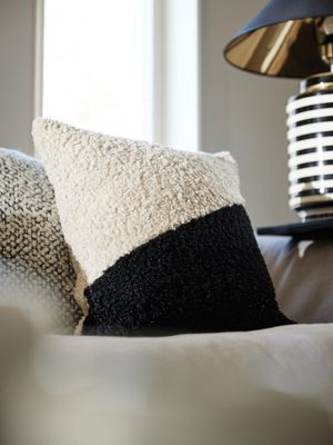 Teddy Kuddfodral Svart 45x45cm | Svanefors