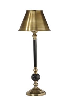 Abbey Lampfot Svart/Antikmäss 40cm Svart/mässing | PR Home