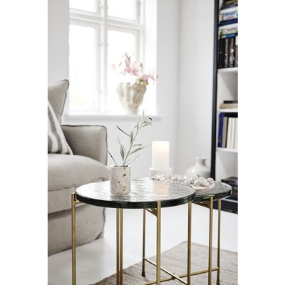 Lene Bjerre Ellia Burk 9x6 cm Marmor Linne