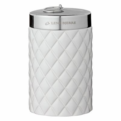 Lene Bjerre Portia Burk Vit Keramik H14 cm