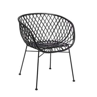 Kama Loungefåtölj Svart Rotting H76cm Bloomingville