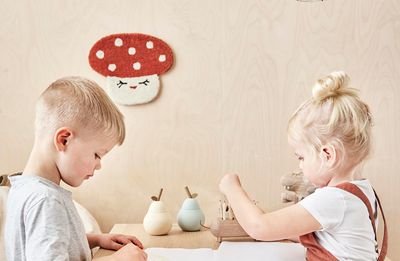 Vägghängare Röd Ull. Bomull OYOY MINI