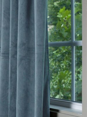 Svanefors Estelle Gardin 2-pack Denim 135x280 cm