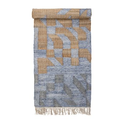 Matta Blå Jute Vikka | Bloomingville