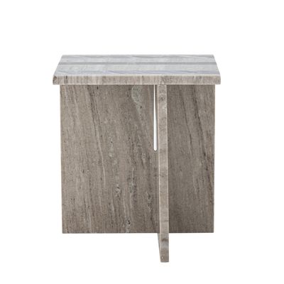 Clea Sidobord Brun Marmor H40cm Bloomingville
