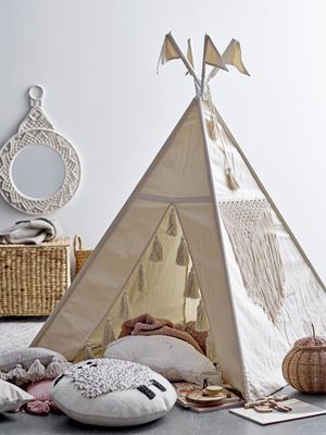 Fardin Barnens tipi Natur Bomull L110 cm Bloomingville Mini