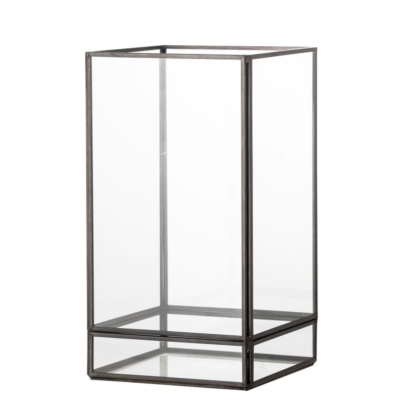 Värmeljushållare Svart Glas Filula | Bloomingville