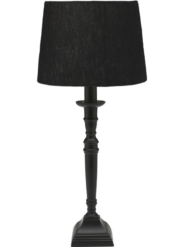 Salong Bordslampa med lampskärm 55cm Svart | PR Home