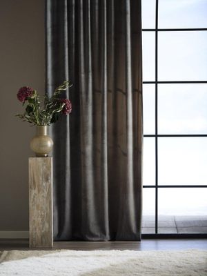 Svanefors Estelle Gardin 2-pack Mellangrå 135x320 cm