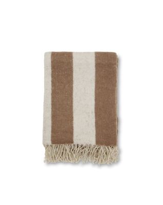 Jakobsdals Zara blockstripe Pläd 130x170 cm Ekollon