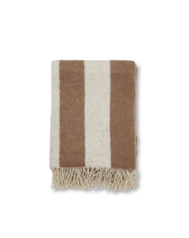 Jakobdahls Zara blockstripe Pläd 130x170 cm Ekollon