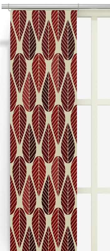 Blader (culla) röd panellängd 2 pack Arvidssons Textil