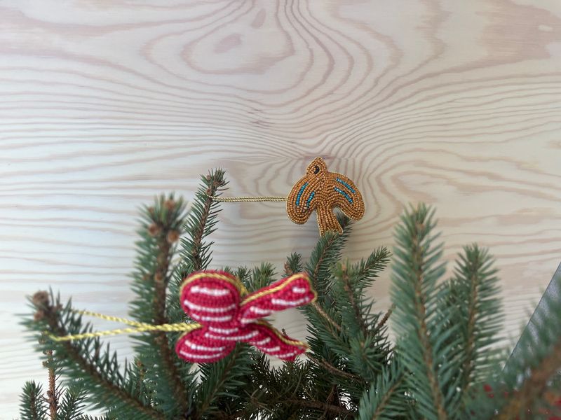 OYOY-L301387-Christmas-Bow-L301386-Christmas-Bird