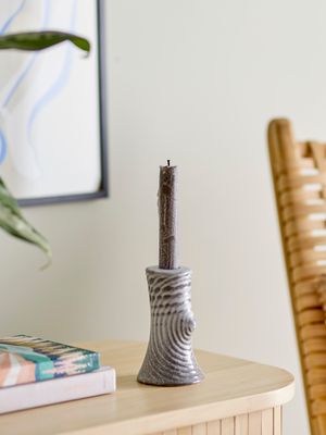 Ljusstake Grå Stengods Raheem | Bloomingville