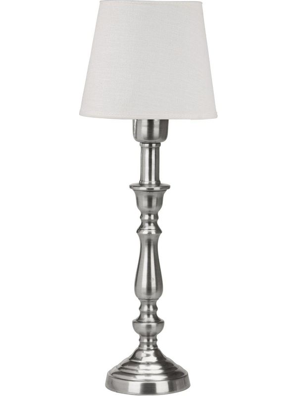 PR Home Therese Bordslampa med lampskärm 43 cm Silver