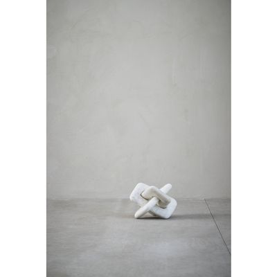 Lene Bjerre Ellia Dekoration Vit Marmor H15 cm